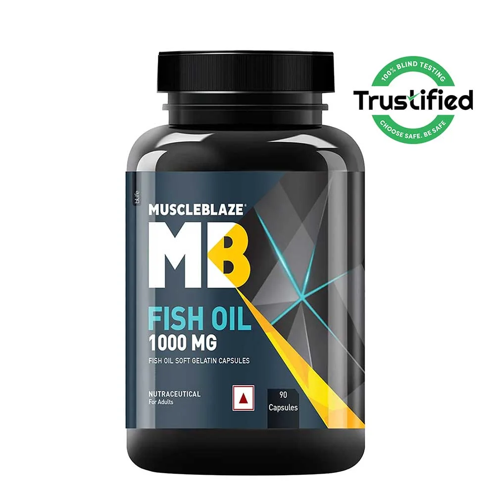 MuscleBlaze Fish oil 90softgel |Omega 3